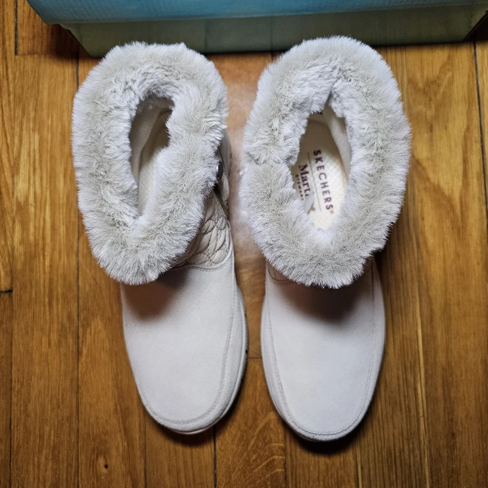 Skechers Martha‎ Stewart Darling Puffer Water Resistant Boots Women's 7 NWB